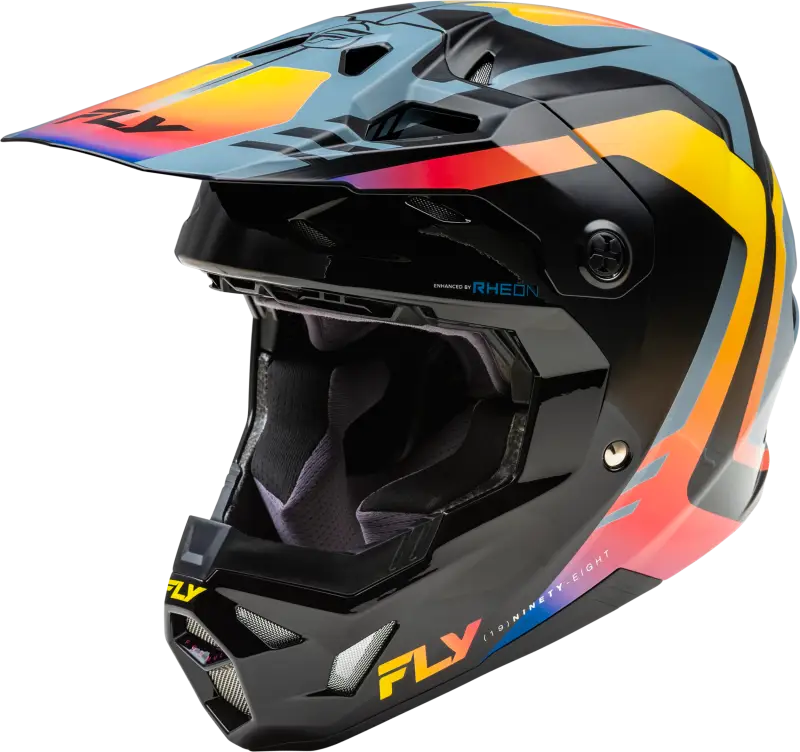 73-0038YL Yth Formula Cp Krypton Helmet Grey/Black/Electric Fade Yl - RV and Auto Parts