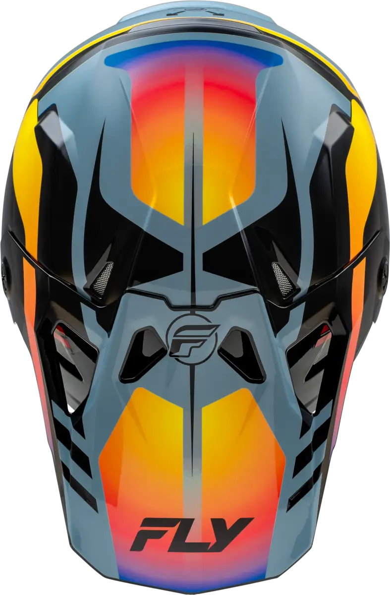 73-0038YL Yth Formula Cp Krypton Helmet Grey/Black/Electric Fade Yl - RV and Auto Parts