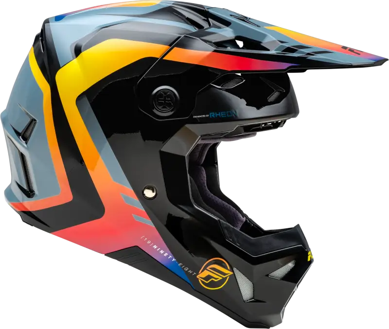73-0038YL Yth Formula Cp Krypton Helmet Grey/Black/Electric Fade Yl - RV and Auto Parts