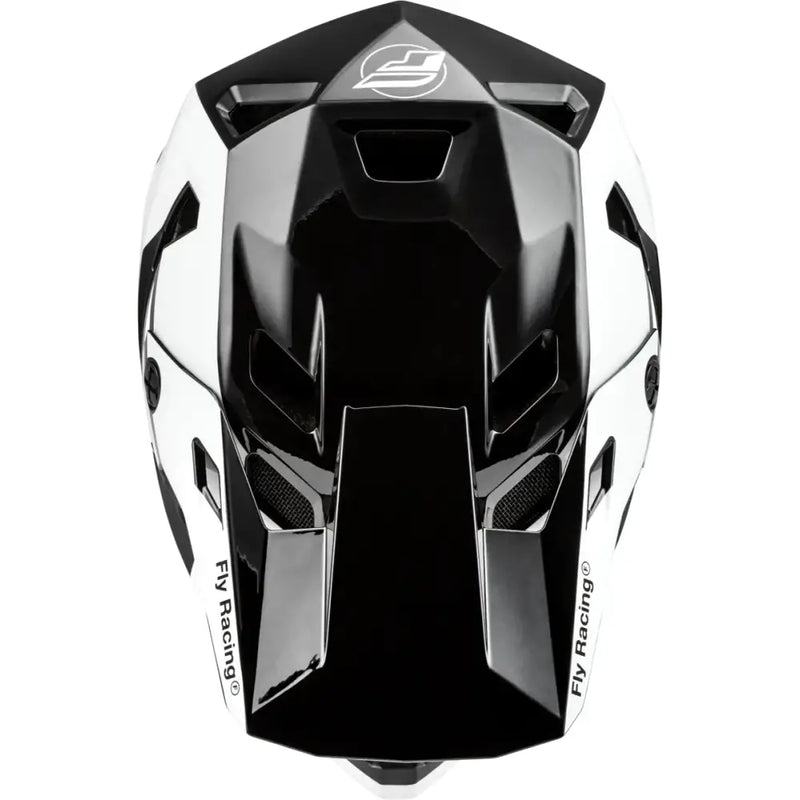 Black and white Youth Rayce Helmet 73-3609YL for kids motocross riding