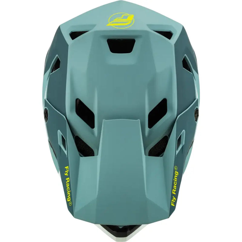 Teal full-face Youth Rayce helmet from 73-3610YM Youth Rayce helmets collection