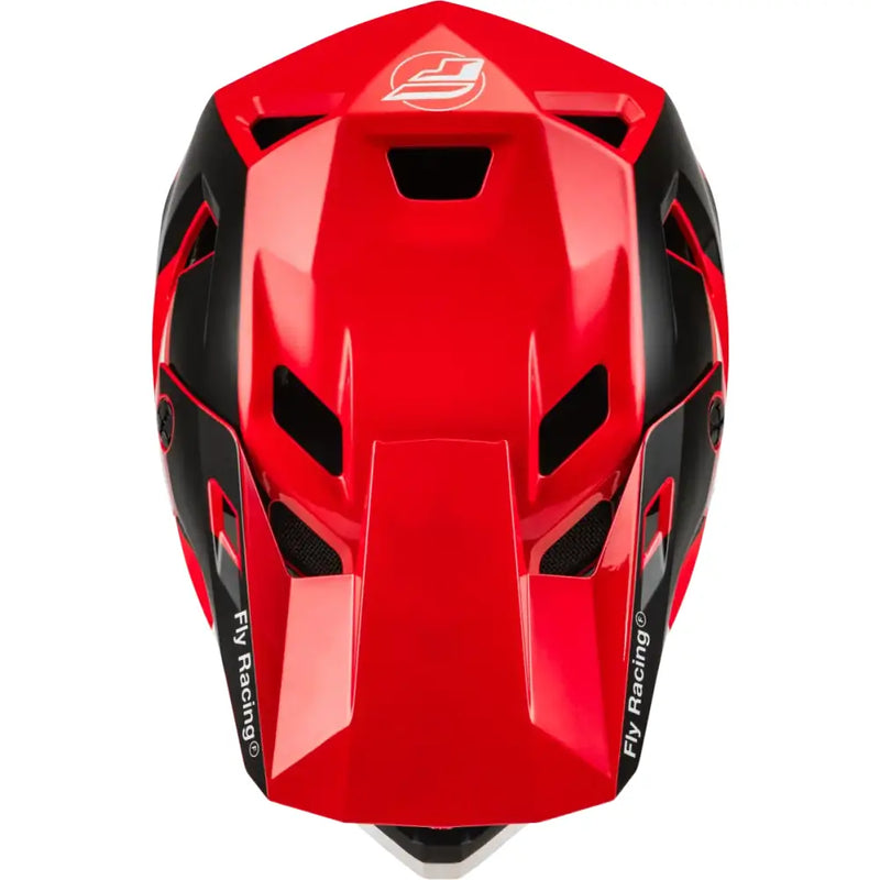 Red and black Youth Rayce Helmet 73-3611YL with ventilation for mountain biking