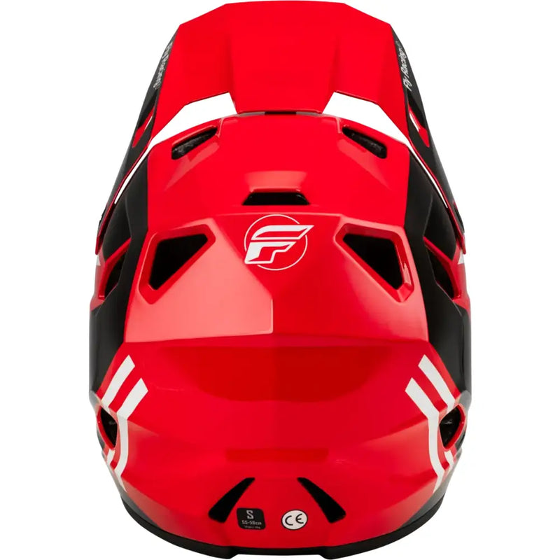 Red and black full-face Youth Rayce helmet 73-3611YM for kids mountain biking