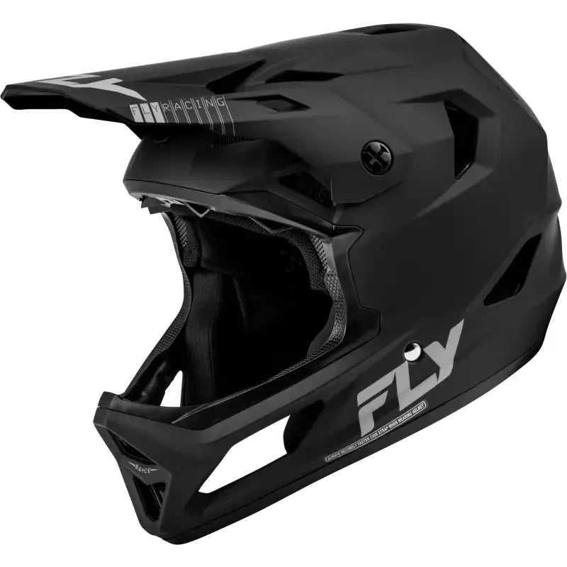 Black 73-3613M Rayce Helmet Matte Black Md by Fly Racing for full-face protection