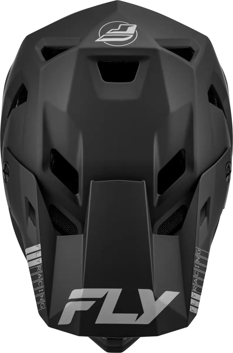 Black full-face helmet 73-3613X Rayce Helmet Matte Black XL Fly Racing style