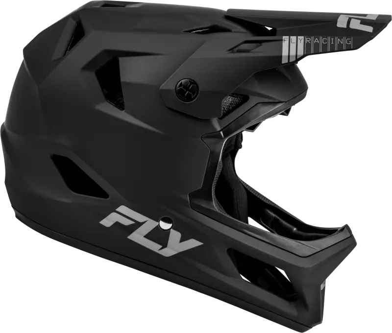 Black full-face mountain bike helmet 73-3613XS Rayce Helmet Matte Black Xs by Fly Racing