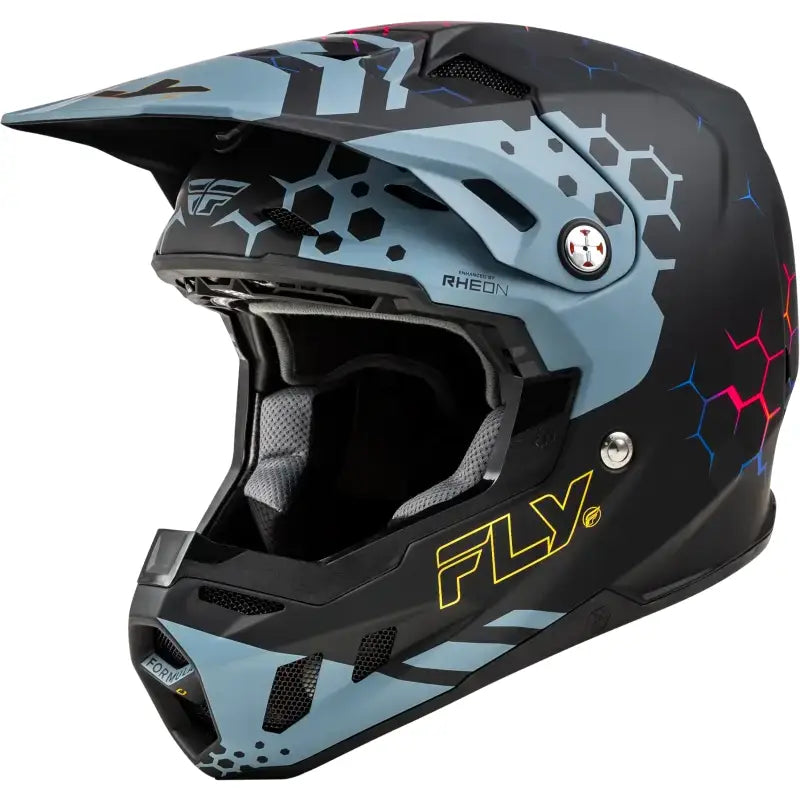 73-43332X Formula Cc Tektonic Helmet Matte Black/Slate/Blue 2x - RV and Auto Parts