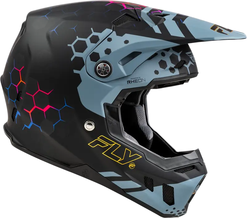 73-4333M Formula Cc Tektonic Helmet Matte Black/Slate/Blue Md - RV and Auto Parts
