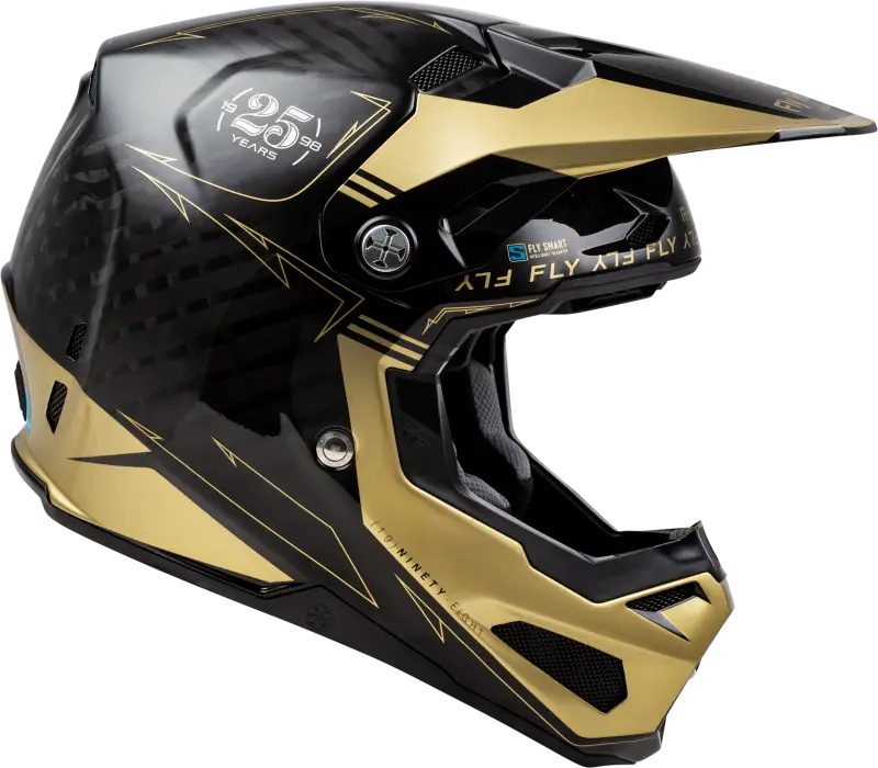 73-4446M Formula S Carbon Legacy Helmet Black/Gold Md - RV and Auto Parts
