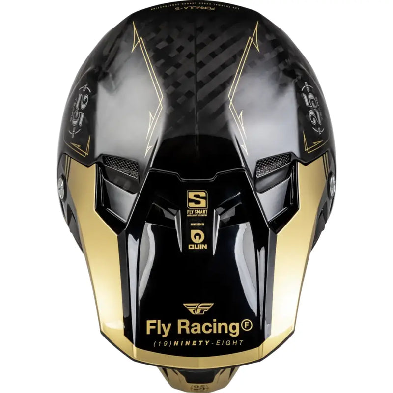 73-4446M Formula S Carbon Legacy Helmet Black/Gold Md - RV and Auto Parts