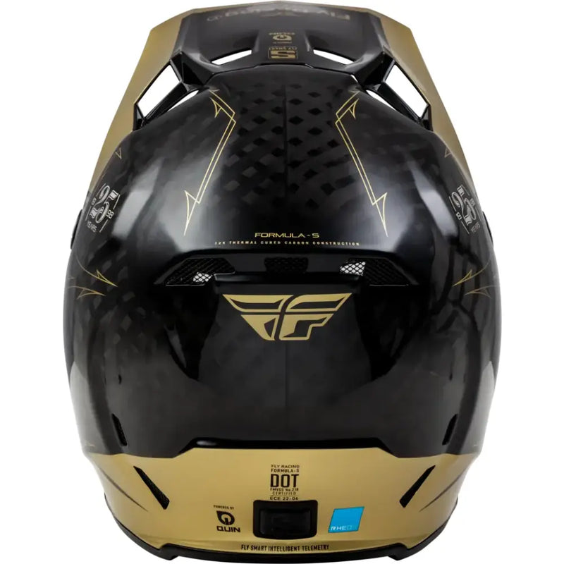 73-4446XS Formula S Carbon Legacy Helmet Black/Gold Xs - RV and Auto Parts