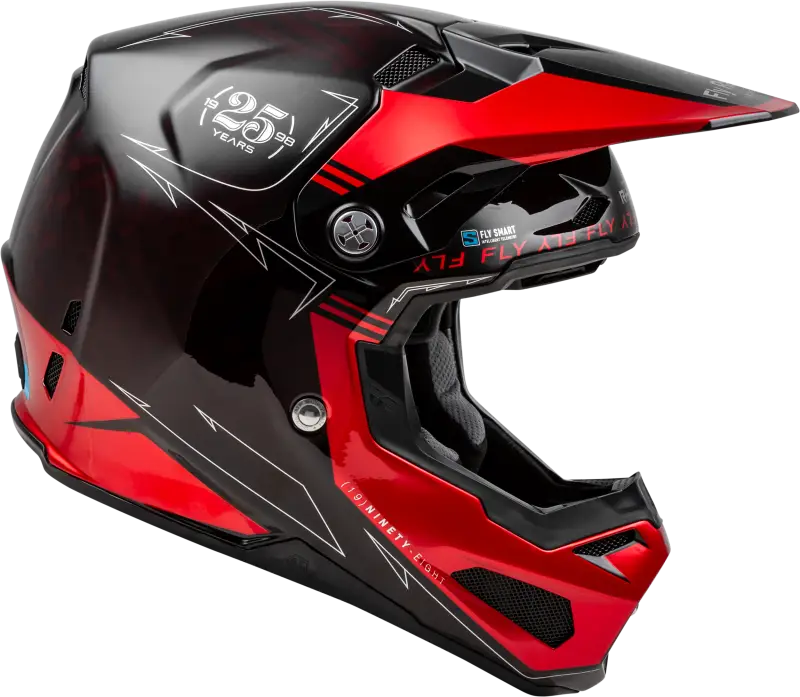 73-4447YL Youth Formula S Carbon Legacy Helmet Red Carbon/Black Yl - RV and Auto Parts