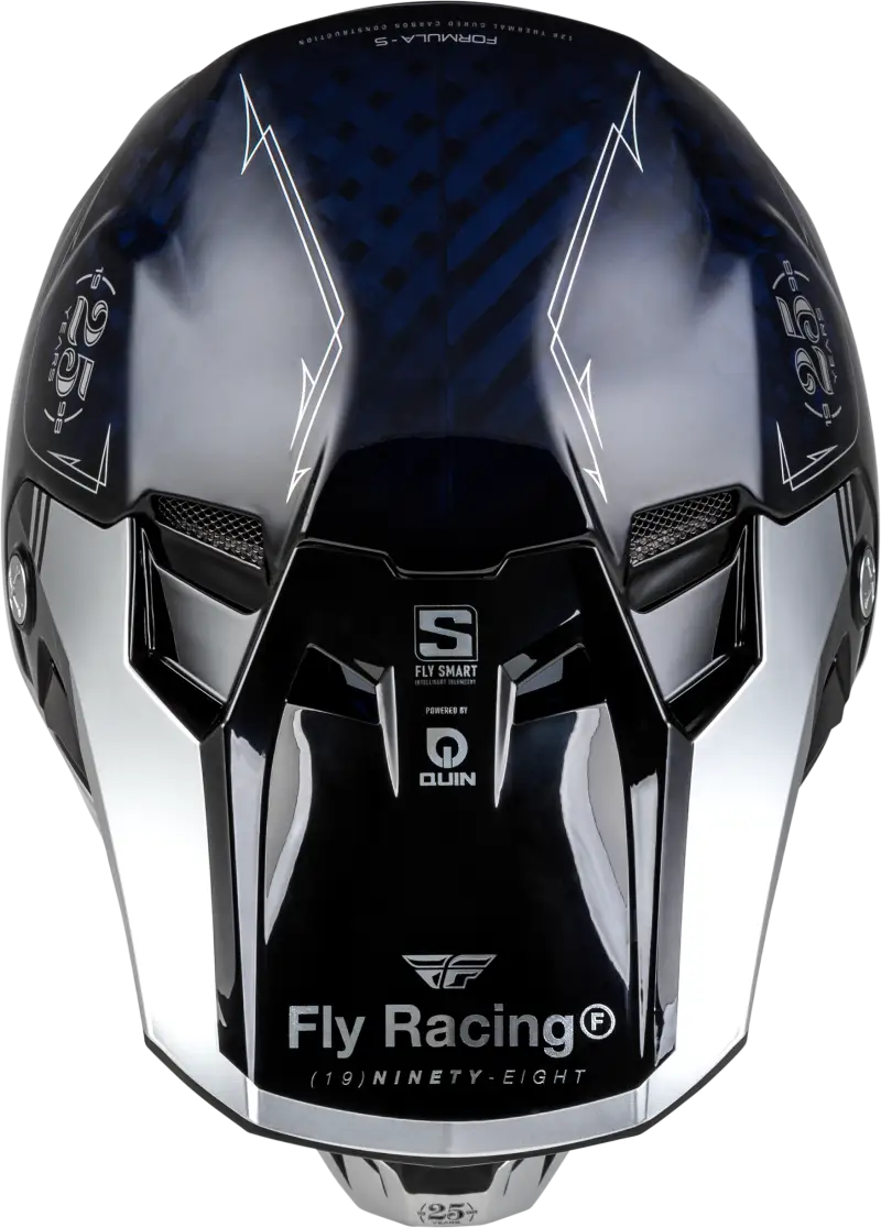 73-4448S Formula S Carbon Legacy Helmet Blue Carbon/Silver Sm - RV and Auto Parts
