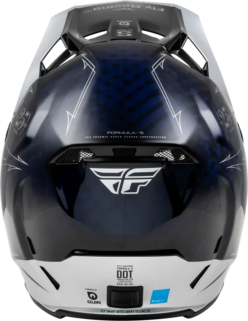 73-4448X Formula S Carbon Legacy Helmet Blue Carbon/Silver Xl - RV and Auto Parts