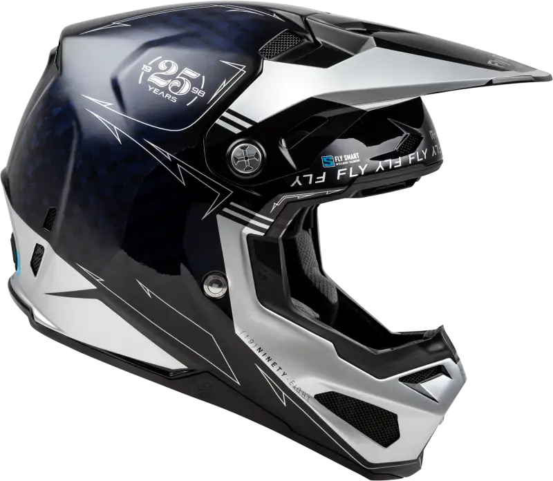 73-4448X Formula S Carbon Legacy Helmet Blue Carbon/Silver Xl - RV and Auto Parts