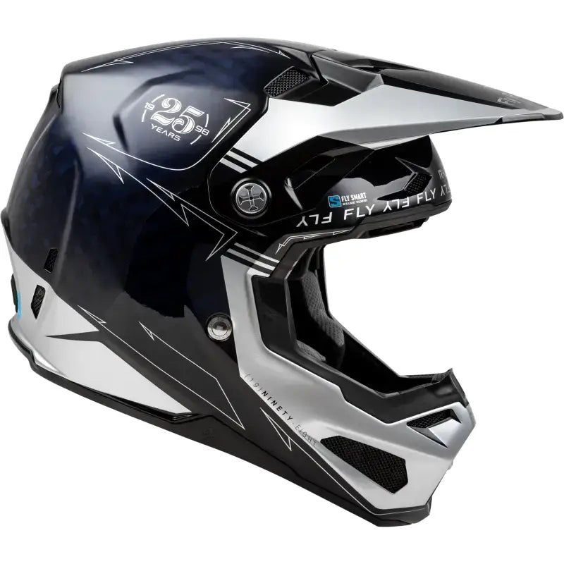 73-4448XS Formula S Carbon Legacy Helmet Blue Carbon/Silver Xs - RV and Auto Parts
