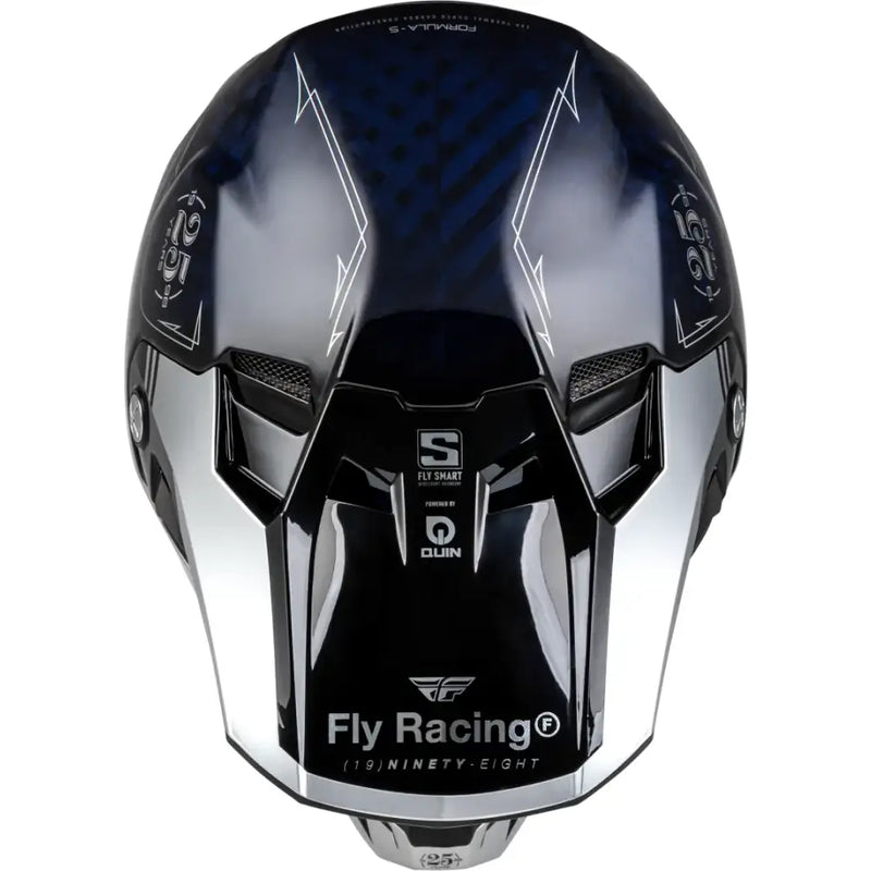 73-4448XS Formula S Carbon Legacy Helmet Blue Carbon/Silver Xs - RV and Auto Parts