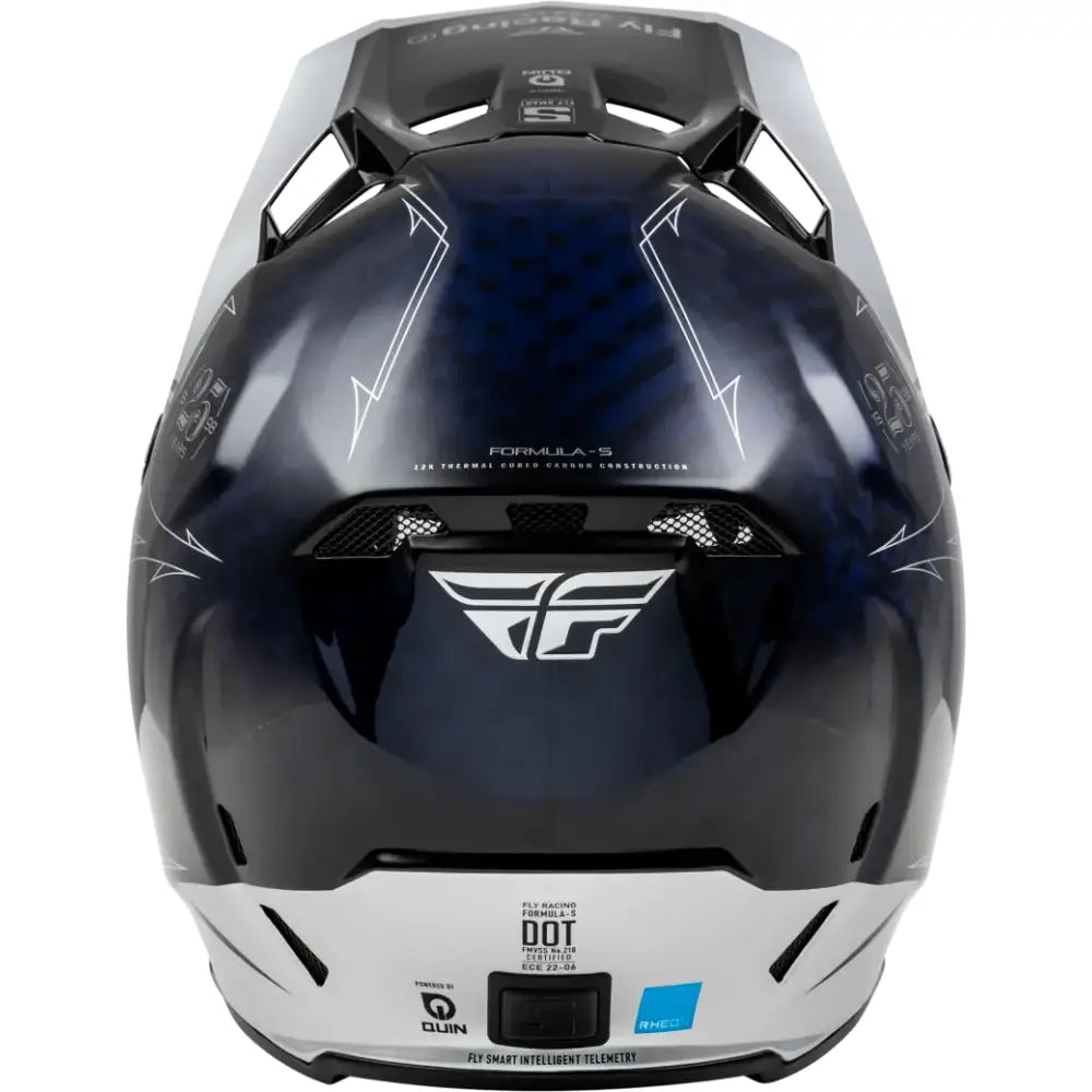 73-4448YL Youth Formula S Carbon Legacy Helmet Blue Carbon/Silver Yl - RV and Auto Parts