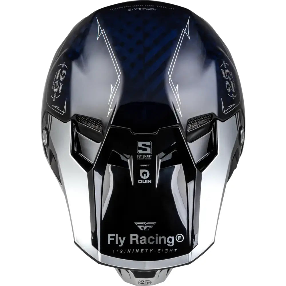 73-4448YL Youth Formula S Carbon Legacy Helmet Blue Carbon/Silver Yl - RV and Auto Parts