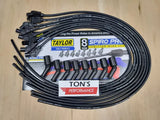 Black ignition wire set for Taylor Cable 8mm Spiro Pro LS universal 135 degree setup