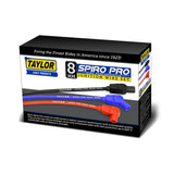 Taylor Cable 8mm Spiro Pro LS Universal 180 Degree Ignition Wire Set Box.