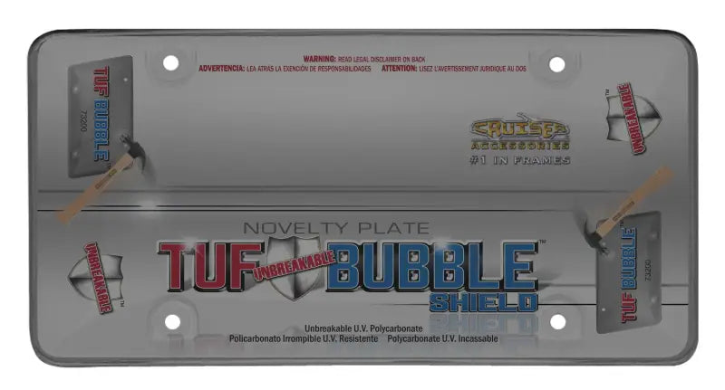 73200 Cruiser License Plate Cover Smoke