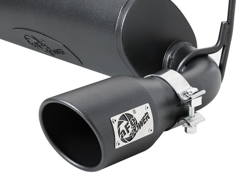 aFe 49-48096-B aFe Rebel Series 409 Stainless Steel Cat-Back Exhaust 18-21 Jeep Wrangler JL 2.0L (t) - Black Tip