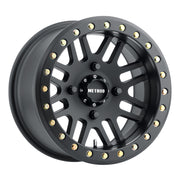 Method Wheels MR40651046555B Method MR406 UTV Beadlock 15x10 / 5+5/-2mm Offset / 4x156 / 132mm CB Matte Black Wheel