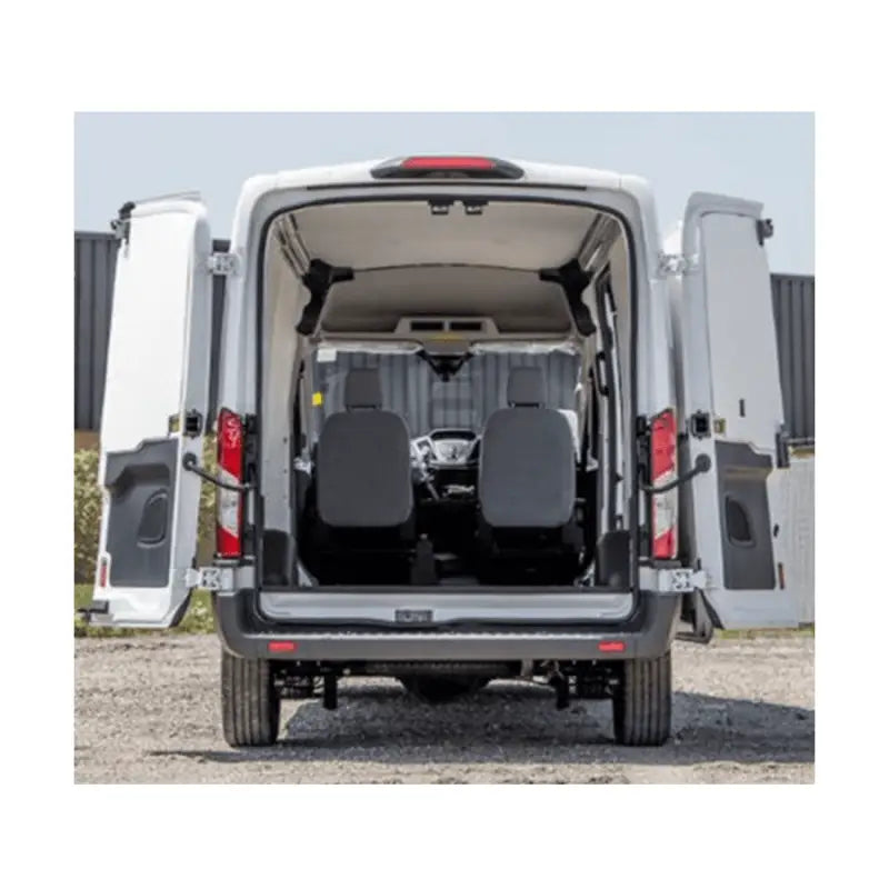 White van with open rear doors showing Legend Fleet Duratherm ceiling liner installed
