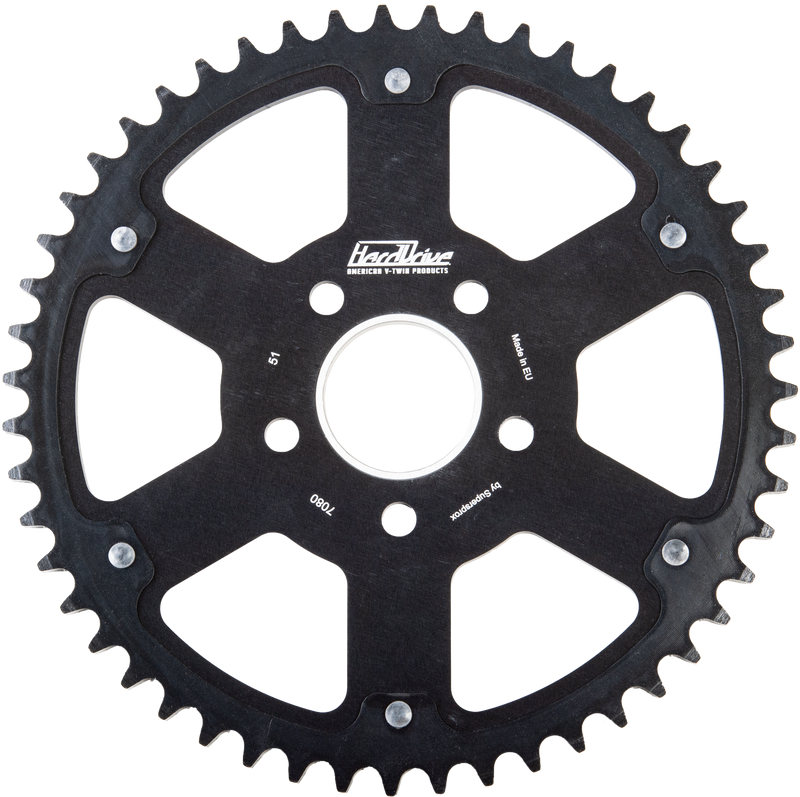 Harddrive Carbon Tooth Sprocket RST-7080_WPS:49-Black - Carbon Black 49T 84-22 RST-7080_WPS:49-BLK