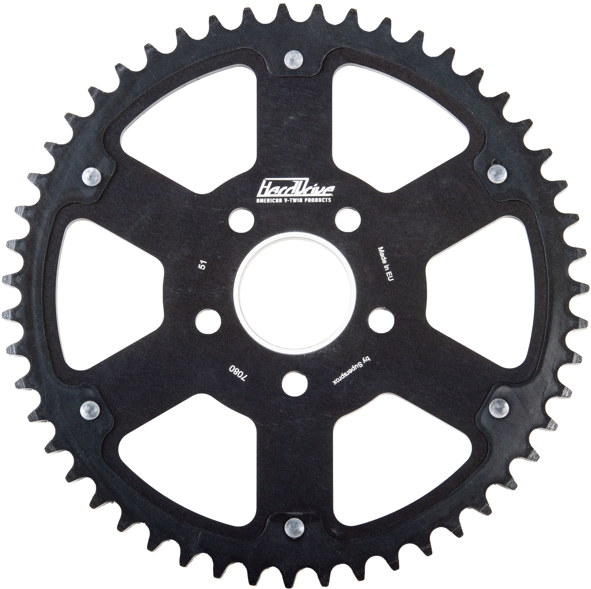 Harddrive Carbon Tooth Sprocket RST-7080_WPS:49-Black - Carbon Black 49T 84-22 RST-7080_WPS:49-BLK