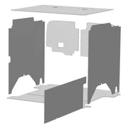 Exploded view of Legend Fleet Duratherm Wall Liner for van interior paneling effort