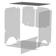 Exploded view of van interior paneling with Legend Fleet Duratherm ceiling liner
