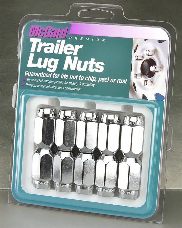 74043 Mcgard Trailer Lug Nuts 1/2X20 Thread 10Pk