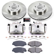 PowerStop KCOE3055 Power Stop 13-15 Acura ILX Autospecialty Kit w/ Calipers - Front