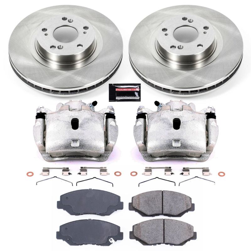 PowerStop KCOE3055 Power Stop 13-15 Acura ILX Autospecialty Kit w/ Calipers - Front
