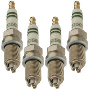 7407 Bosch Spark Plug set, premium ignition for enhanced performance, improved fuel efficiency, and smoother acceleration.