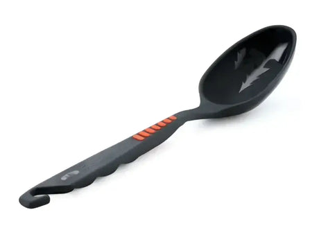 Black plastic camping spoon with orange grip for G.S.I.Sports Pack Spoon or sports pack