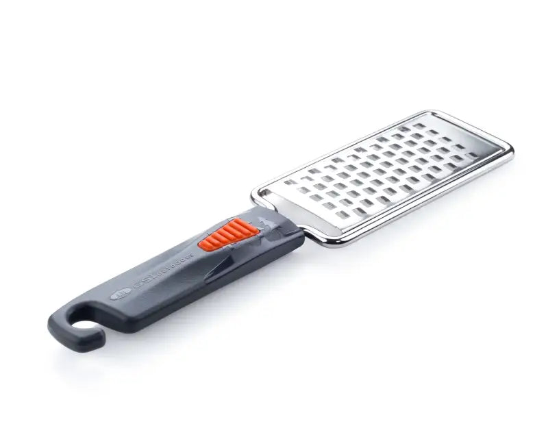 Metal pack grater with gray handle from G.S.I Sports Pack Grater collection