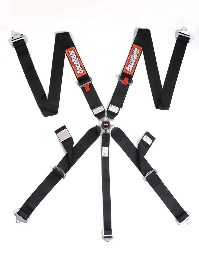 Racequip 742002 RaceQuip Black SFI CAMLOCK 5pt PU Lap Seat Belt