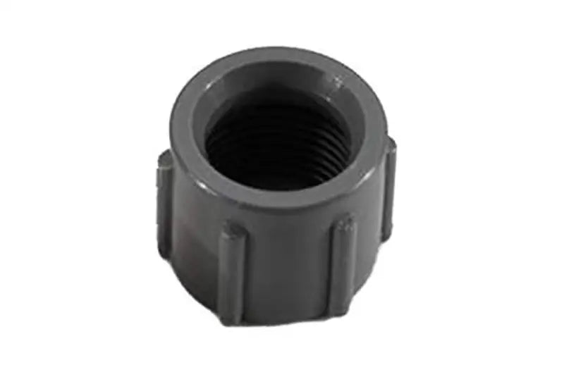 Gray threaded PVC coupling for Elkhart Supp Seal rubber 1/2inch fittings