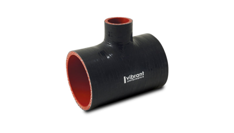 Vibrant 19689 Vibrant Silicone T-Hose Coupler Hose ID 2.50in Overall Length 4in Branch ID 1in - 19689