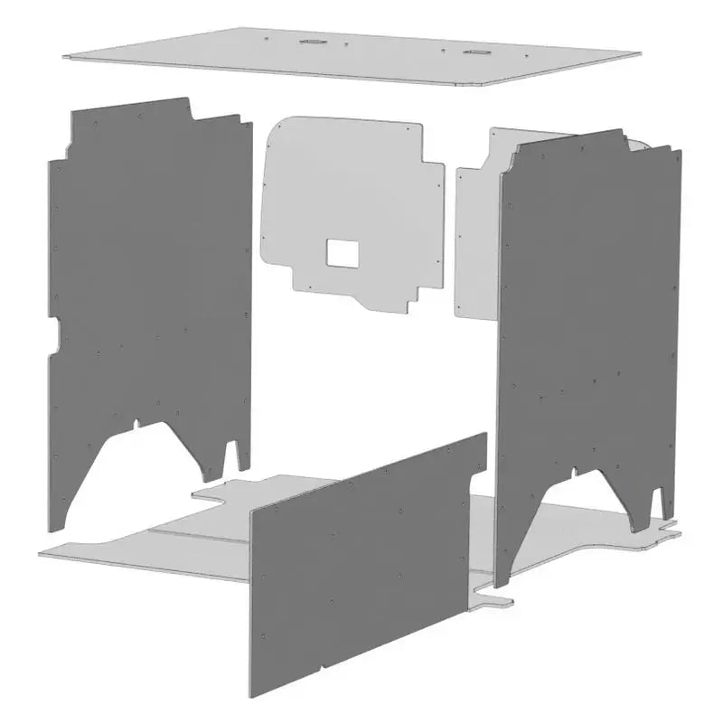 Exploded view of Legend Fleet Duratherm Wall Liner interior paneling for durability