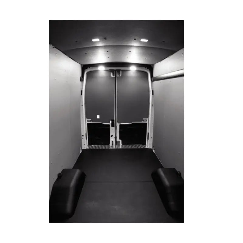 Empty van interior with Legend Fleet Duratherm Ceiling Liner Kit for Duratherm ceiling durability
