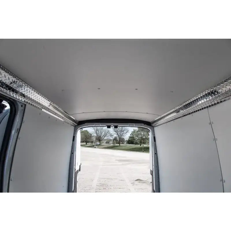 White box truck interior with Legend Fleet aluminum silver lining and ceiling, 74C7-151-1010.H