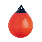 Polyform buoy 75-404-910, 8' diameter, 25.1' circumference, high-quality durable construction, orange and black, reliable flotation and signaling for marine and boating needs.