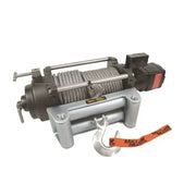 Heavy-duty Milemarker Hyd 12000lb Winch with steel cable and hook for tough pulls