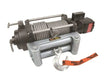 Heavy-duty Milemarker Hyd 12000lb Winch with steel cable and hook for tough pulls
