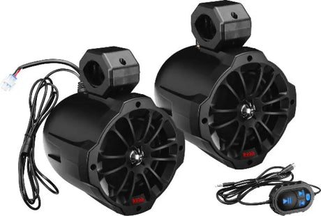 750w 6.5" Amplified Bluetooth Speaker 1pr 2 Way Cage Mount