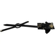 Black metal window regulator for Dorman window regulator replacement on Dorman window